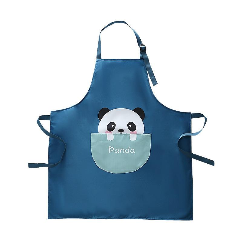 Style Cartoon Polyester Apron Sleeveless Kitchen Cooking Oil Proof For Use Home