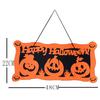 Halloween Rectangular Non-Woven Pumpkin Skull Kindergarten Door Hanging Bar Shopping Mall Pendant Scene Decorative Props
