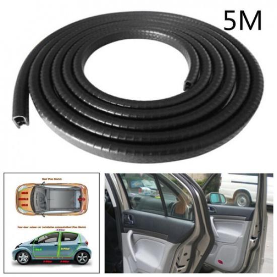 

5M Rubber Seal Weatherstrip Car Door Protector Edge Trim Strip Anti-Collision