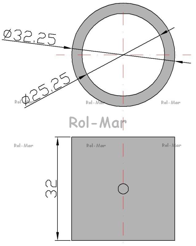 Small Brass Connecting Rod Bushing 32x25x32 221906012 Spreader