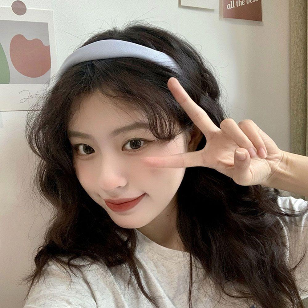 

Girls Wash Face Female Korean Style Headband Wavy Shape Hair Hoop Women Headband Hair Accessories синий