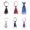 Shirt Tie Female Ins Harajuku Style Narrow Tie Double Layer Student Preppy-Style