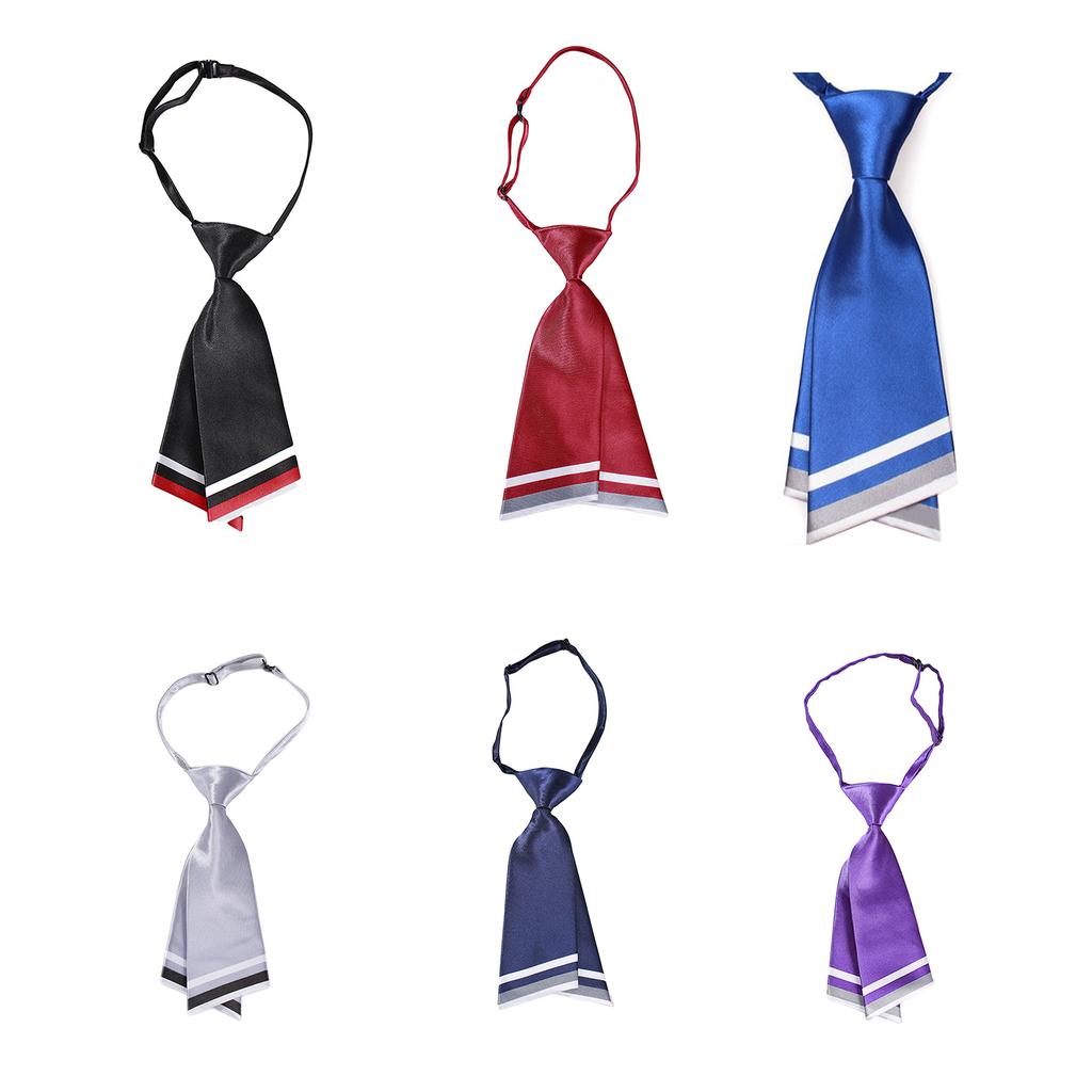Shirt Tie Female Ins Harajuku Style Narrow Tie Double Layer Student Preppy-Style