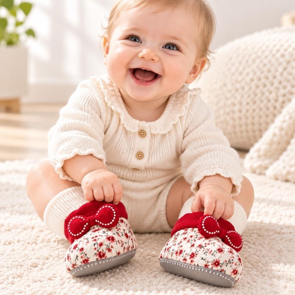 Winter Toddler Snow Boots Corduroy Infant First Walking Shoes Durable Baby Footwear