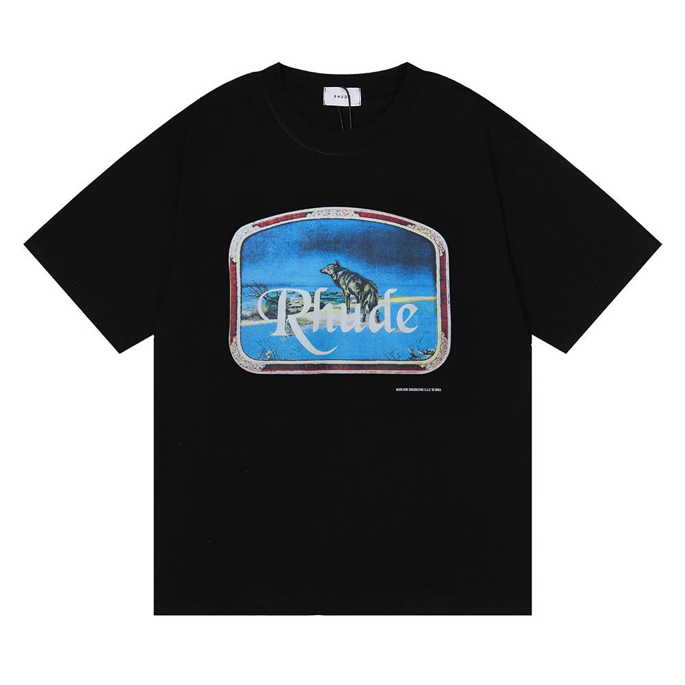 5005 Summer Men Women Print Boxy Oversized Cotton Tee 100% Cotton T-shirt S