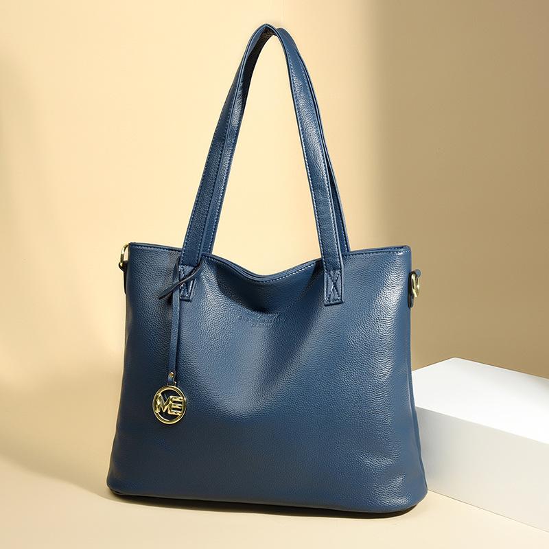 Fashionable and Retro Large-capacity Tote Bag, Mom's Bag, High-end Commuter Single-shoulder Crossbody Bag