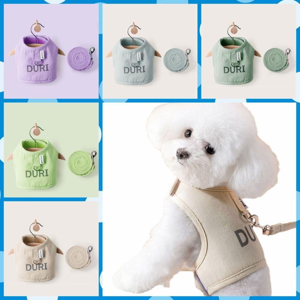 

Тип майки для домашних животных, жилет для собак, холщовый нагрудный ремень для щенков, нагрудный ремень для домашних животных, набор поводков для кошек M фиолетовый