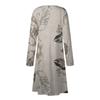 Robe décontractée à manches longues pour femmes, pull imprimé à col rond, coupe ajustée