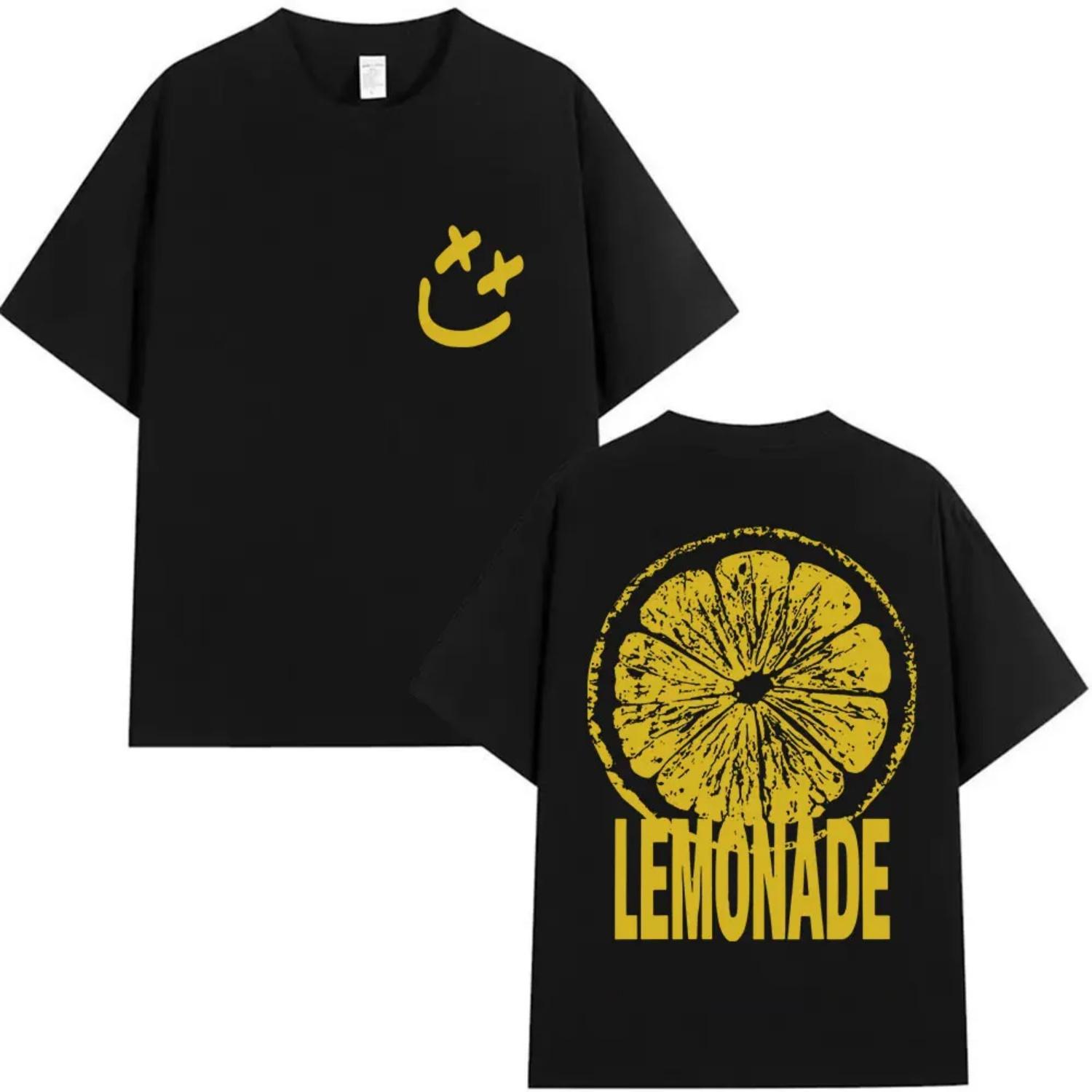 Мужская и женская футболка с принтом из чистого хлопка Louis Tomlinson Lemonade Tour, стиль Харадзюку, лето 2026 S разноцветный