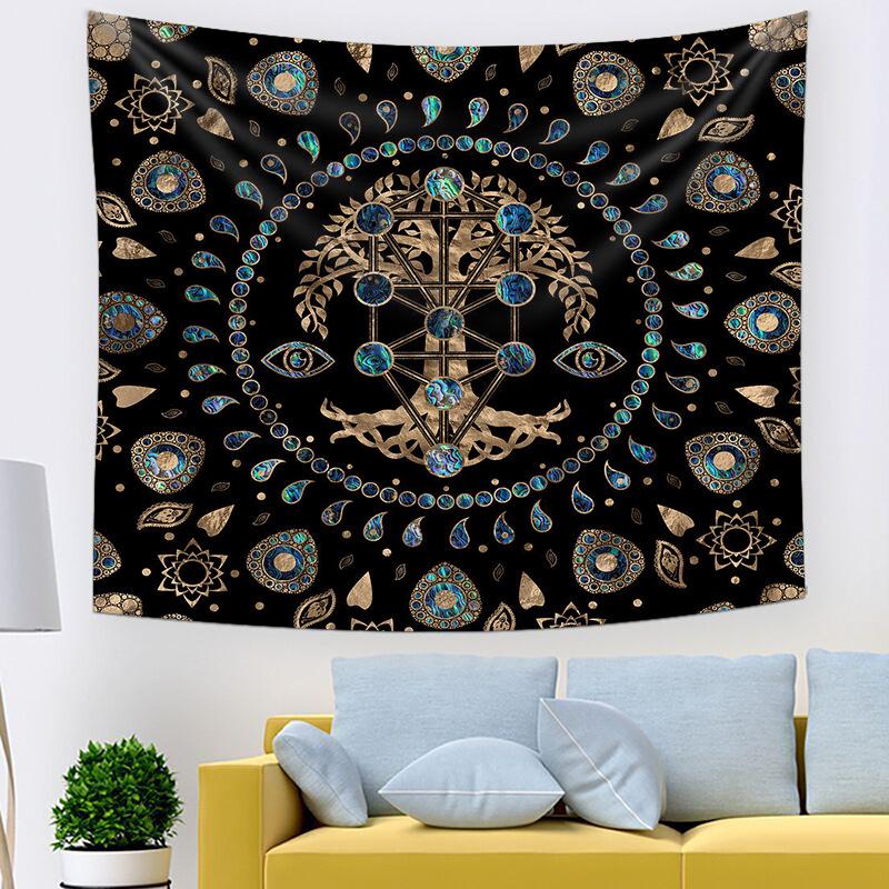 Tree of Life tapestry for home room decoration tapestry for student dormitory bedside decoration fabric tapestry 74x94cm(29x37in)