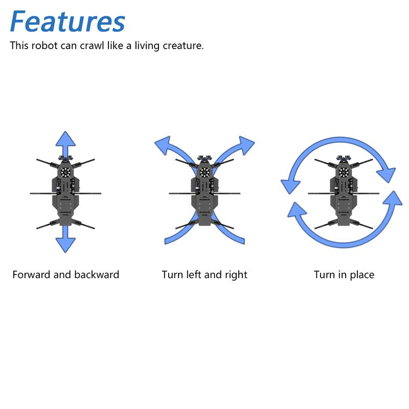 Freenove Robot Ant Kit for Arduino, Dot Matrix Expressions, Obstacle Avoidance, Wireless Control App, Ultrasonic Sensor Servo