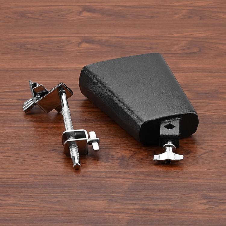 Metal Cowbell & Mount Holder Kit Hoop Mounted Cowbell Clamp Drum Hardware