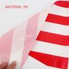 10/50M Red White Striped Pennant Triangle Flag  Carnival Theme Parties Banner Birthday Decoration Bunting Hanging Decor Supplies