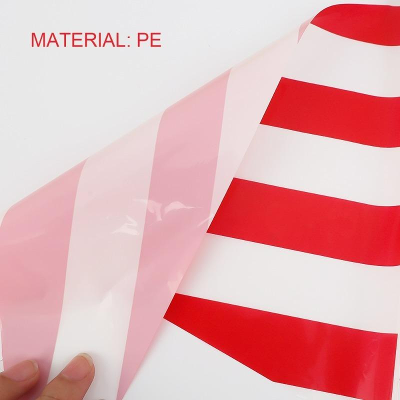 10/50M Red White Striped Pennant Triangle Flag  Carnival Theme Parties Banner Birthday Decoration Bunting Hanging Decor Supplies