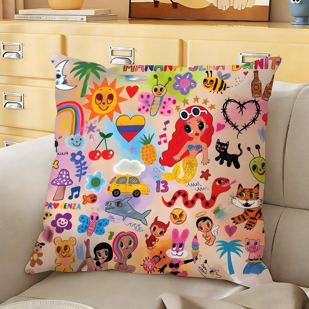 

KKAROL singer G Cushion Cover Soft Durable Reversible Pillow Cover Home Car MultiScene Daily Comfort Pillowcase 30X30cm