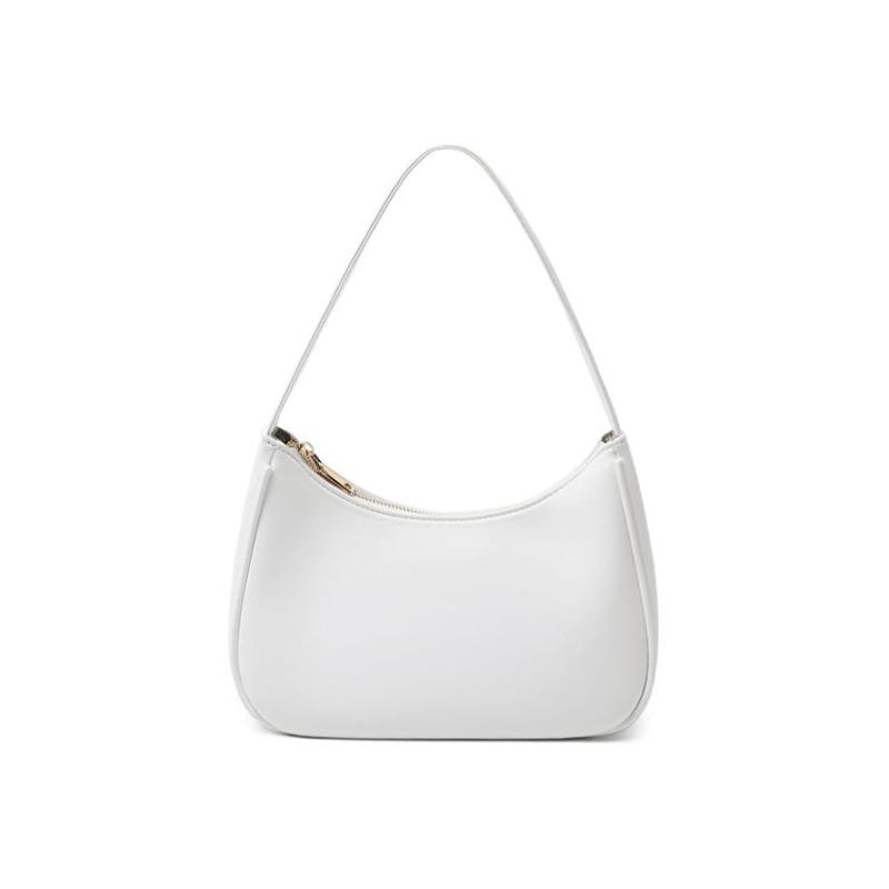 Новая нишевая женская сумка в форме полумесяца, персонализированная модная и высококлассная однолямочная сумка-клатч, сумка-подмышка тройного назначения белый