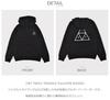 HUF SET TRIPLE TRIANGLE PULLOVER HOODIE PF00572 XL Black Men's Hoodie, (2L), 01. [Used]