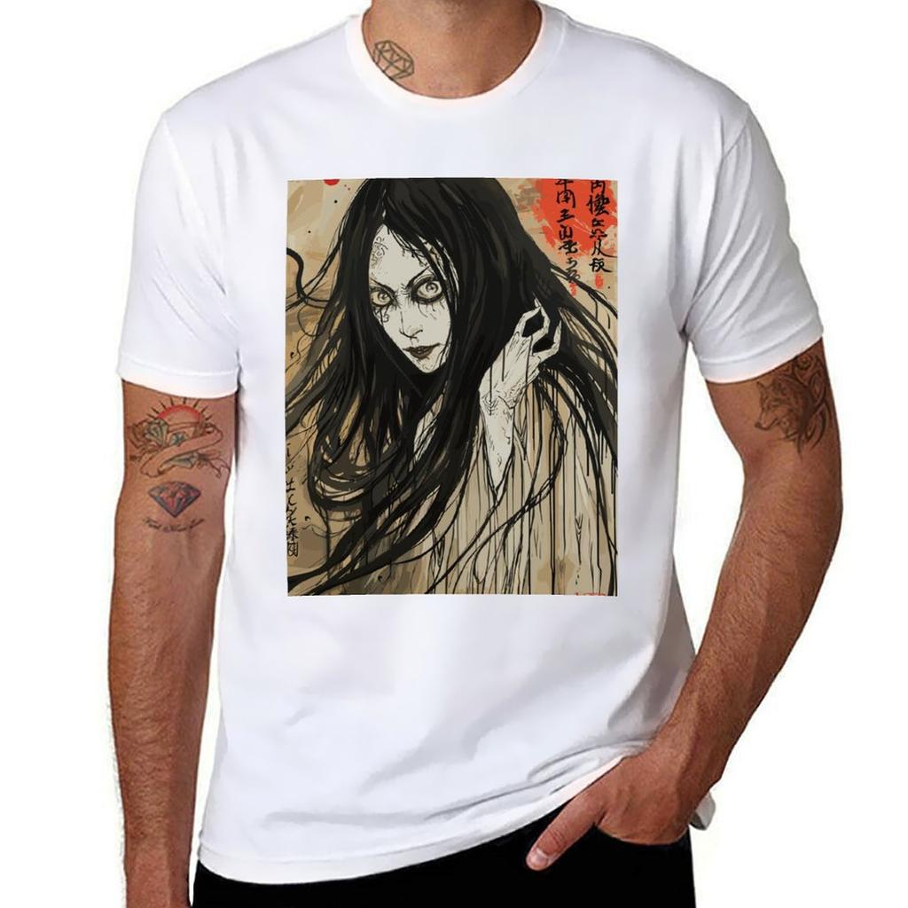 A Japanese Yurei Ghost Art 03 T-Shirt Man T Shirt Luxury Man T Shirts for Men Man T Shirt Cotton High Quality T-Shirt