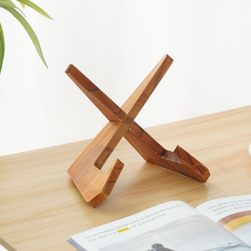 Wooden Book Stand Adjustable Recipe Rack for Cookbook Tablet Document Display Perfect for Kitchen Home Reading and Storage