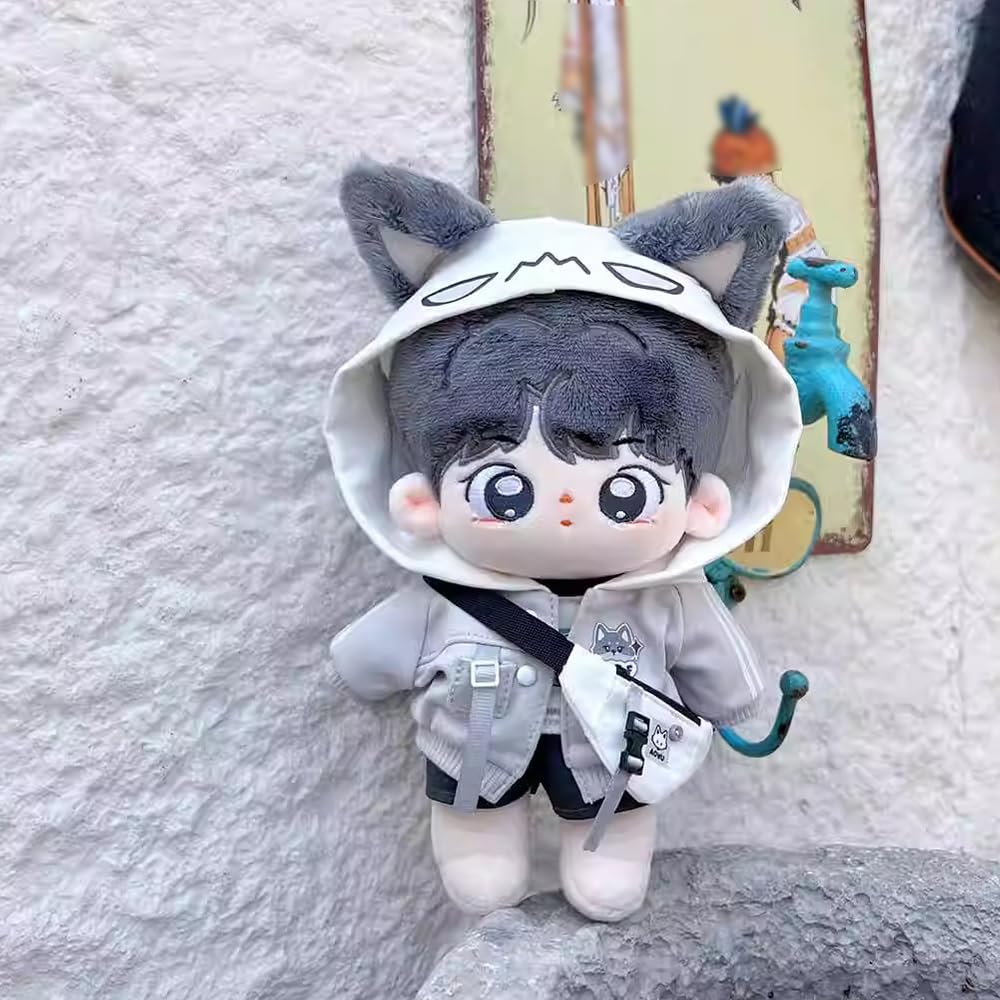 Niannyyhouse 10cm, 15cm, 20cm Plush Toy Costumes: Hoodie, Vest, Pants, Backpack, Glasses, Shoes, Wolf and Bear Clothes, Cotton Doll, Dress-Up