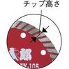EBI Diamond Wheel Kittaro Wave Type 127mm WK125
