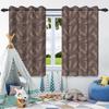 2pcs Fresh Flowers Plants Blackout Curtain Bedroom Privacy Partition Living Room Darkening Heat insulation Window Curtains