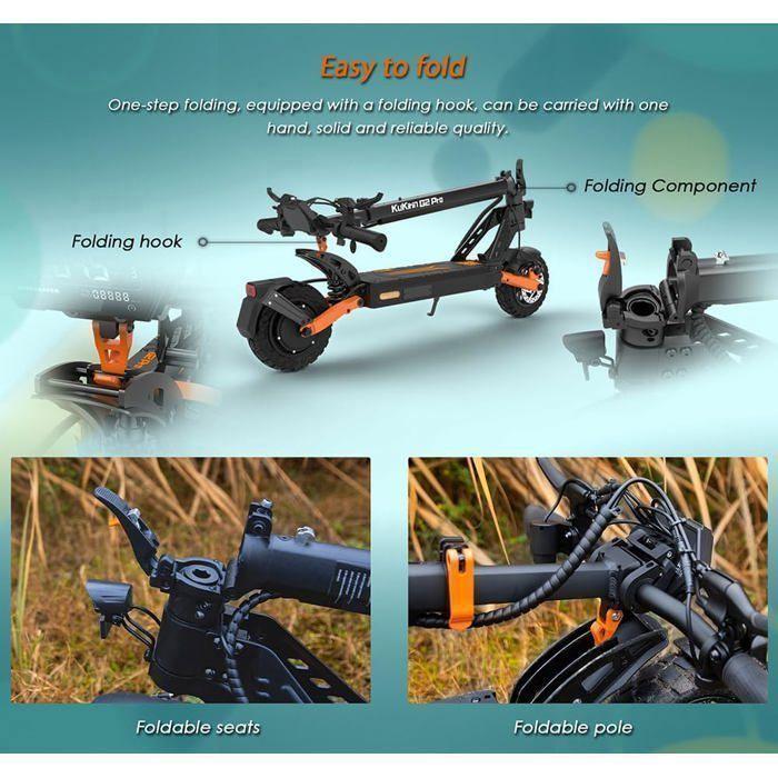 Kukirin G2 Provmp Electric Scooter - 9-inch Wheels -- 500 W Motor - 48 V Battery - 15.6 Ah - Maximum Speed 25 Km/h