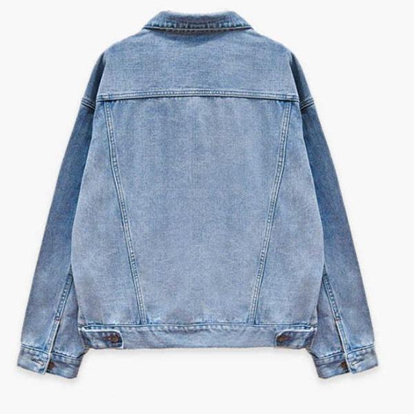 Casual Loose Denim Jacket for Women Students, Autumn and Spring Korean Style Denim Coat