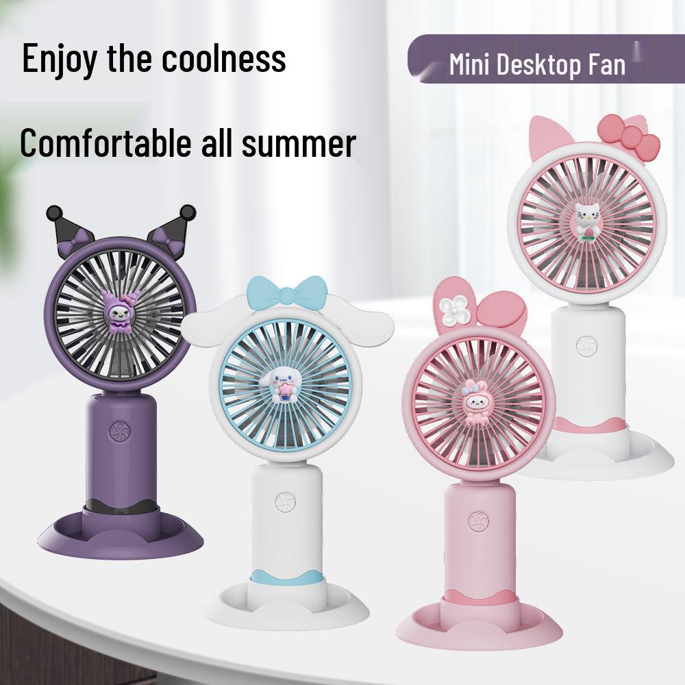 Portable USB Mini Handheld Fan: Silent, Three Speeds, Long Battery Life