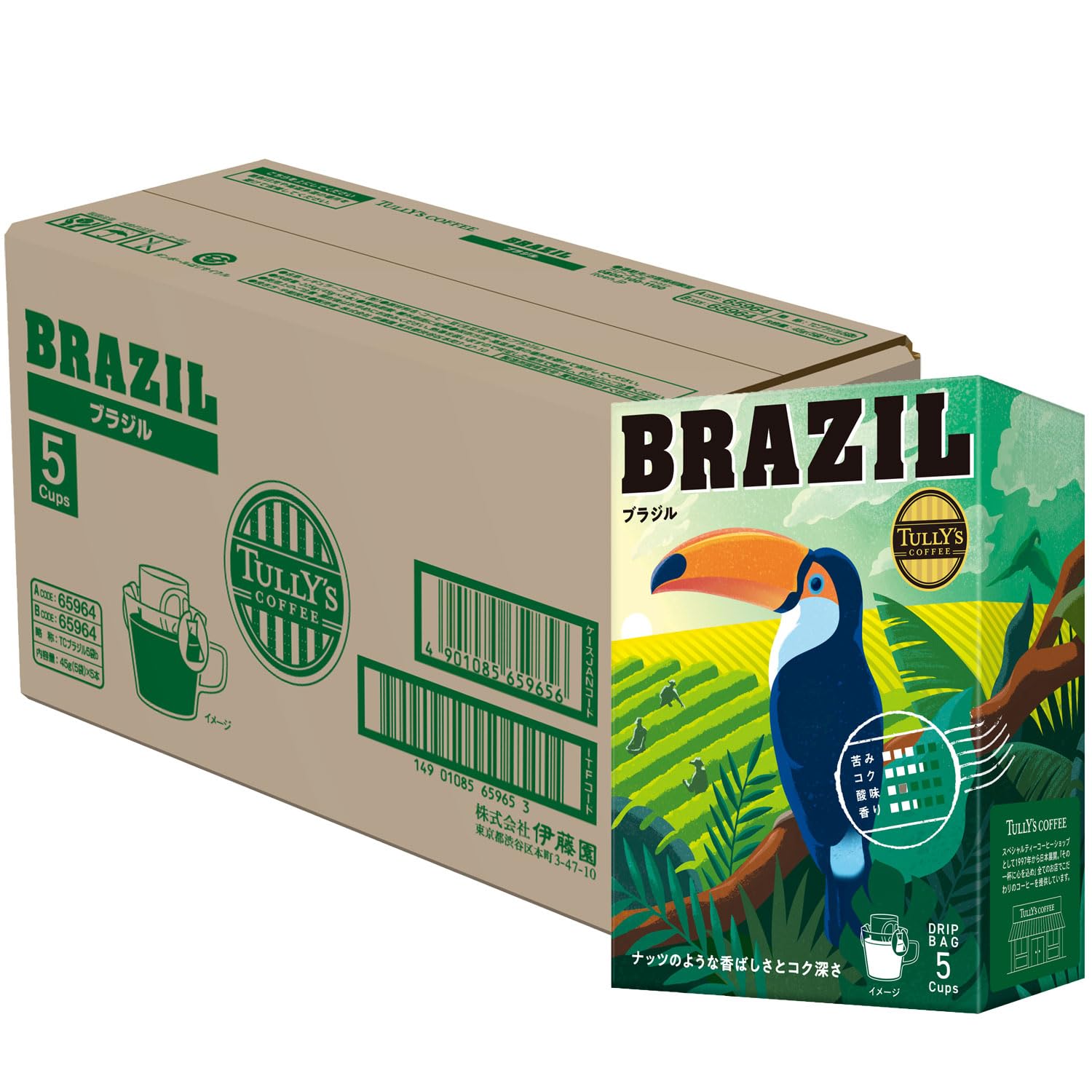 

Coffee Drip Coffee Brazil 9g x 5 bags x 5 boxes Tully s