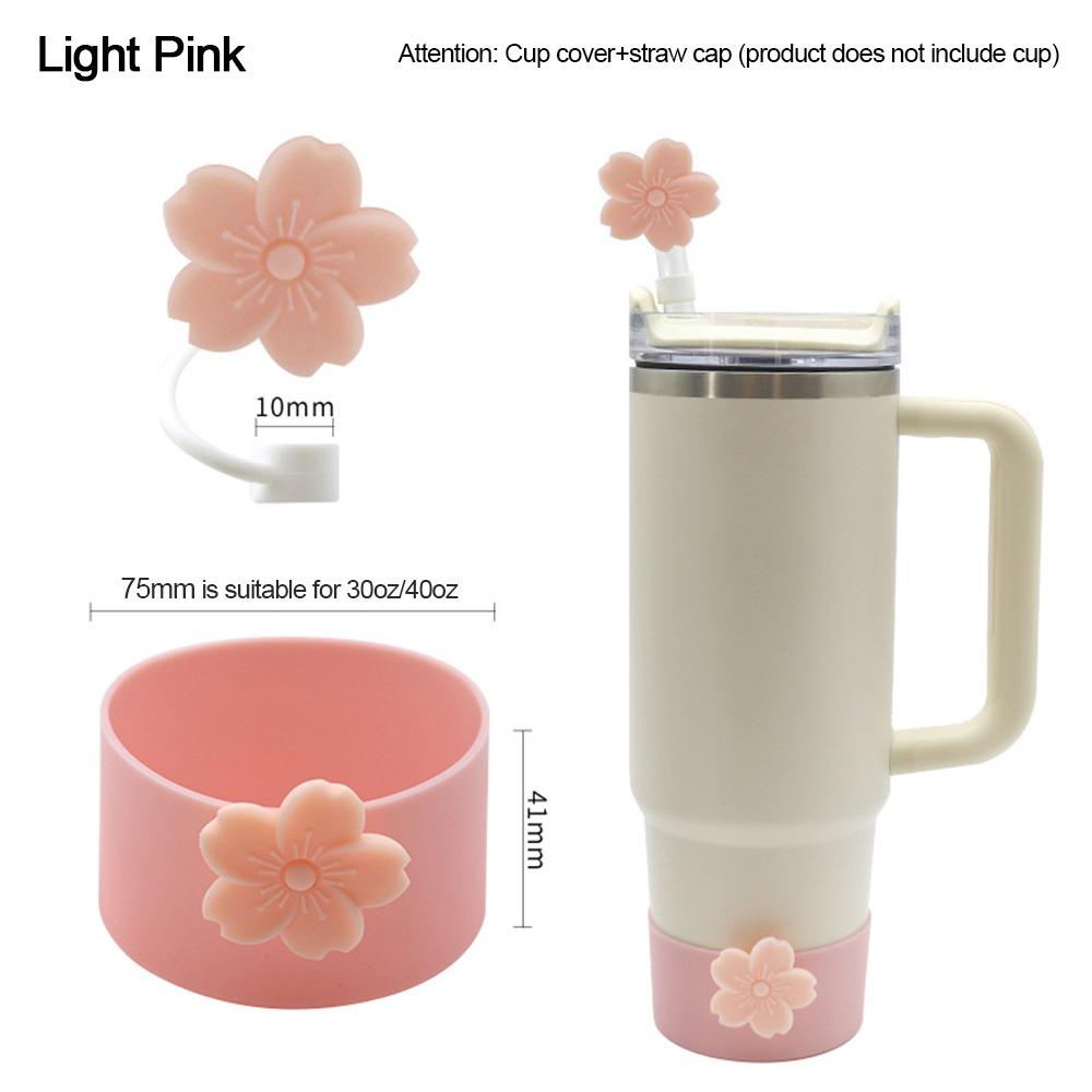 Anti-Slip Water Bottle Pad Silicone Cup Sleeve New Bottle Bottom Sleeve светло-розовый