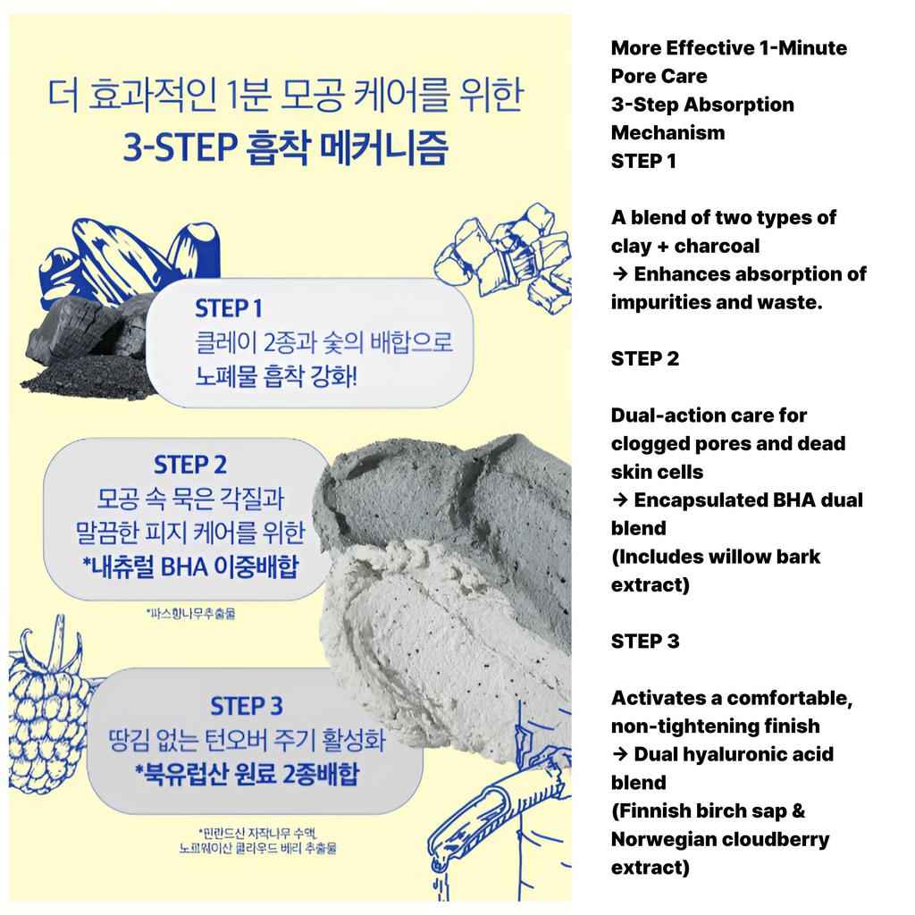 TORHOP Musta Conte Changeable Quick Mask 90 g
