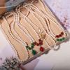 Zhuji Freshwater Pearl Necklace Set: Women's Three-Piece Choker Gift for Mom Mother's Day Live