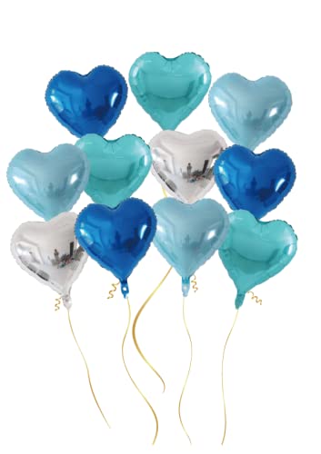 

Сердце большое 30 штук алюминиевый шар 45 см от 10 или 30 белых сердечек для мальчиков и девочек на день рождения украшение для детского магазина зима снег синий [Магазин воздушных шаров]
