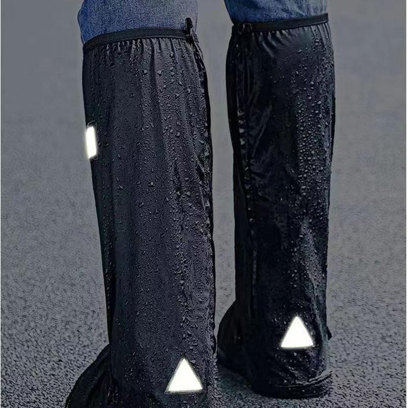 Fashion Rain Shoes Cover Men Women Waterproof Shoes Cover Protection High Cylinder Wear Resistant Light Rain Boot Accessories