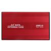 Hard Drive Enclosure 2.5in 4TB LED Indication Aluminum Housing Hot Swappable 5Gbps USB 3.0 Port External HDD Case Red