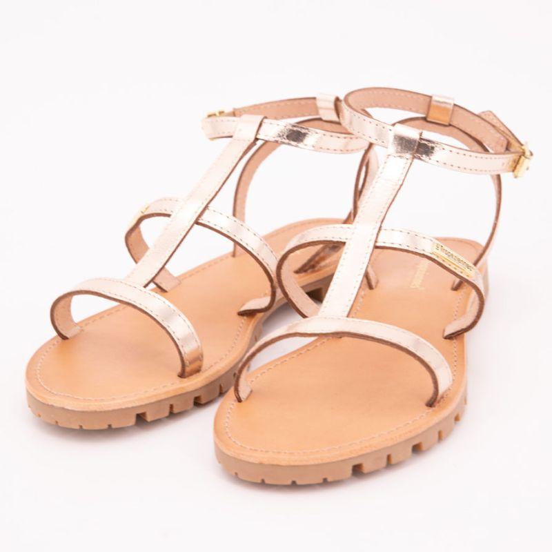 Sandales Hexom à boucle doré semelle crantée Femme LES TROPEZIENNES PAR M.BELARBI