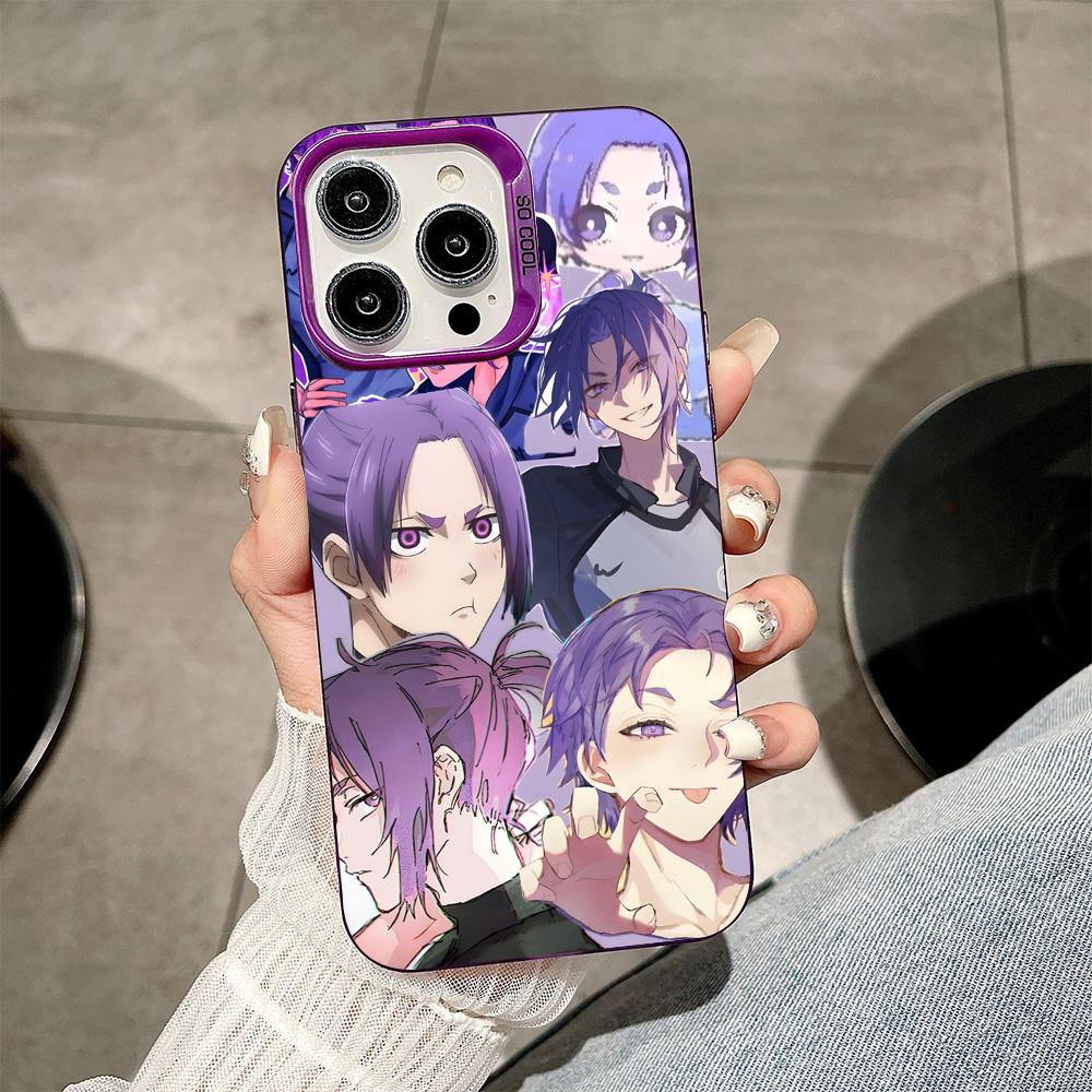 Blue Lock Reo Mikage Purple Translucent Mobile Phone Case for iPhone 17 16 15 14 13 12 11 X XR XS Air Pro Max Plus Cover