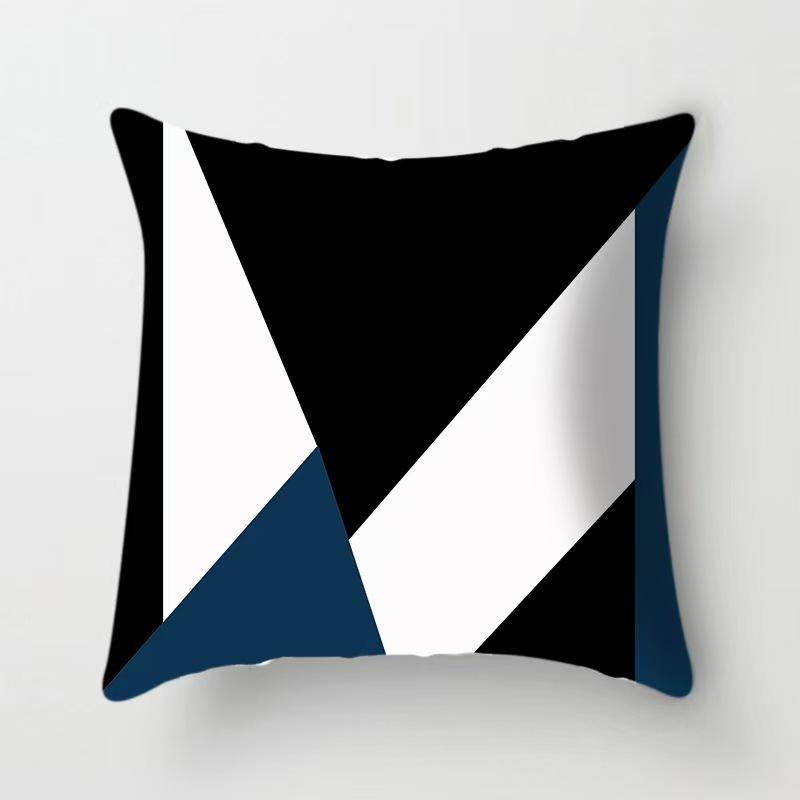 Modern Simple Fashion Geometric Animal Pattern Print Pillow Cover European Style High-end Home Sofa Cushion Cover