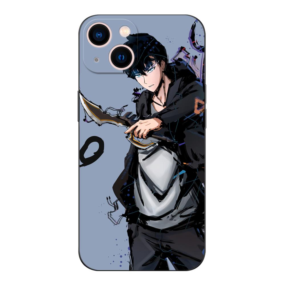 

Black Tpu Case For OPPO Reno 7 7Z 8 Lite 4G 5G PRO F11 F17 F15 F19 F19S F21 solo leveling Sung-Jin-Woo F21PRO 5G