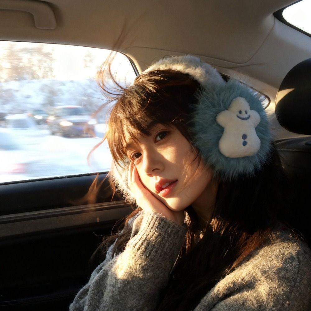 Little Snowman Ear Cover Plush Fur Ear Warmers Fashion Winter Earmuffs  Outdoor