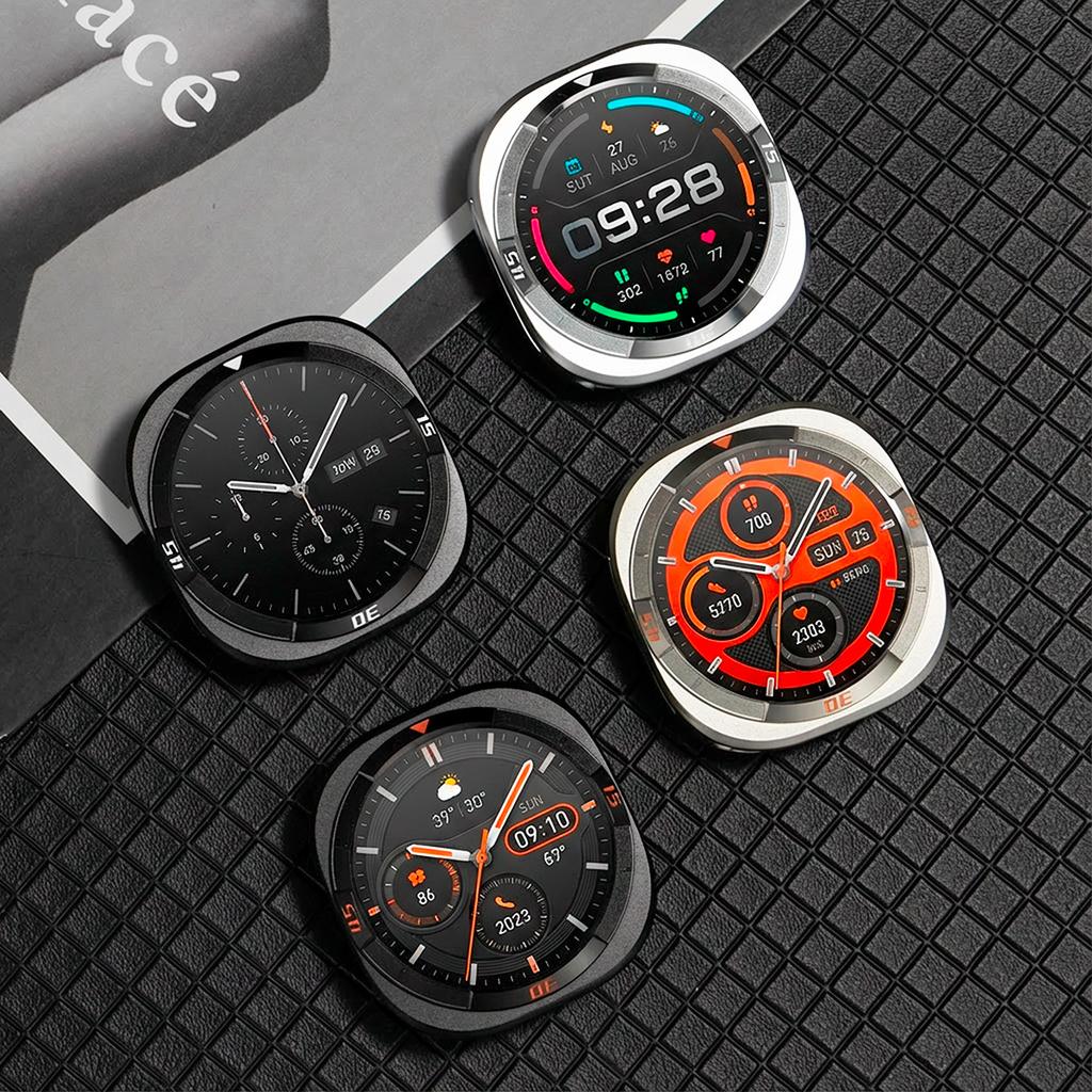 Hard Case For Samsung Galaxy Watch Ultra 2025/7 47mm With Scale Cover For Galaxy Ultra 47mm Smartwatch Anti-drop Bumper Frame