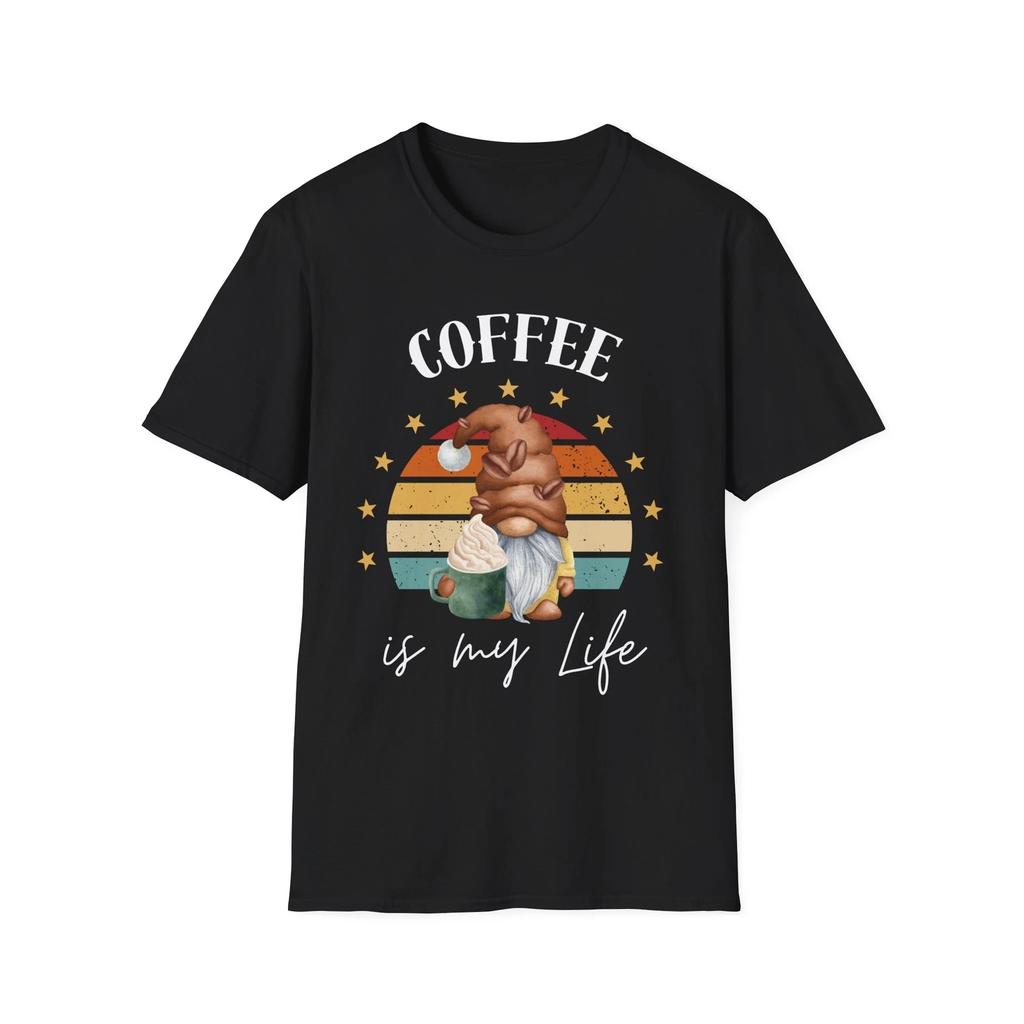 Coffee Gnome Shirt, Gift for Coffee Lovers, Funny Tee
