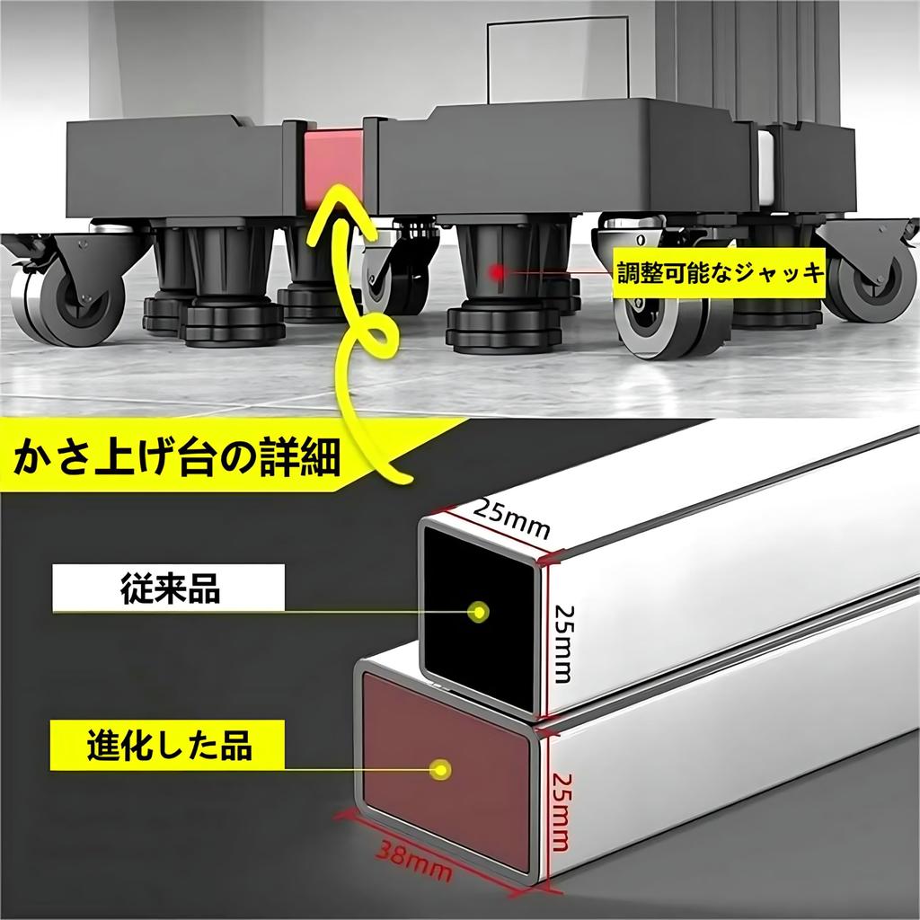 Sythdio Myth Washing Machine Stand with 4 4 Washing Machine Waterproof Pan Refrigerator Laundry Pan Weight Capacity Approximately Telescopic Height