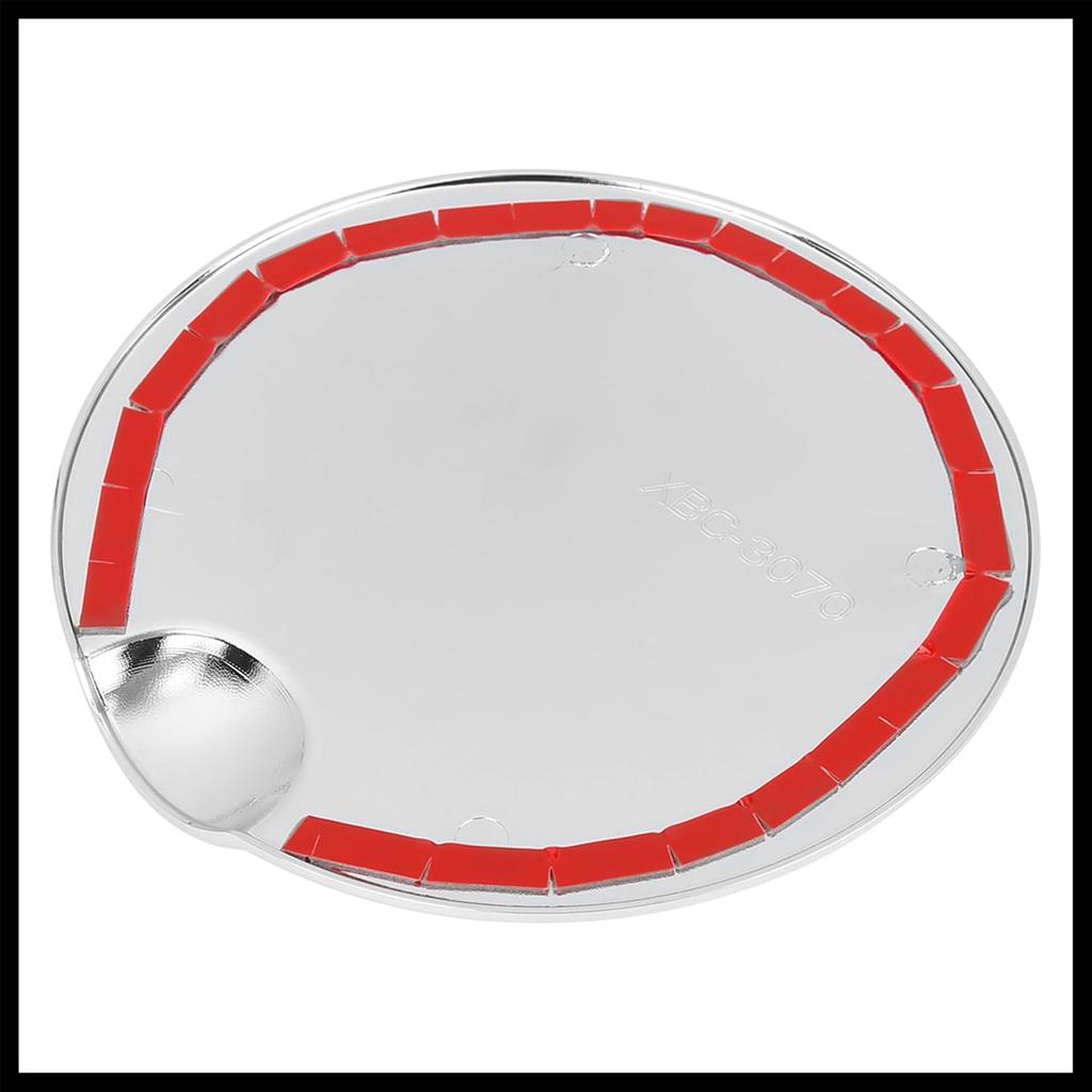 Silver Tone Car Gas Tank Cap Fuel Filler Door Cover for Ford F150 2009-2014 Durable Material