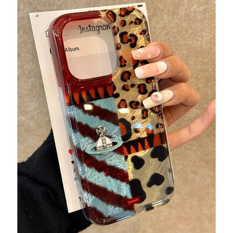 Creative Leopard Print Planet for Apple 17 Mobile Phone Case for IPhone15 Promax Blooming 14 New Style 12 Laser