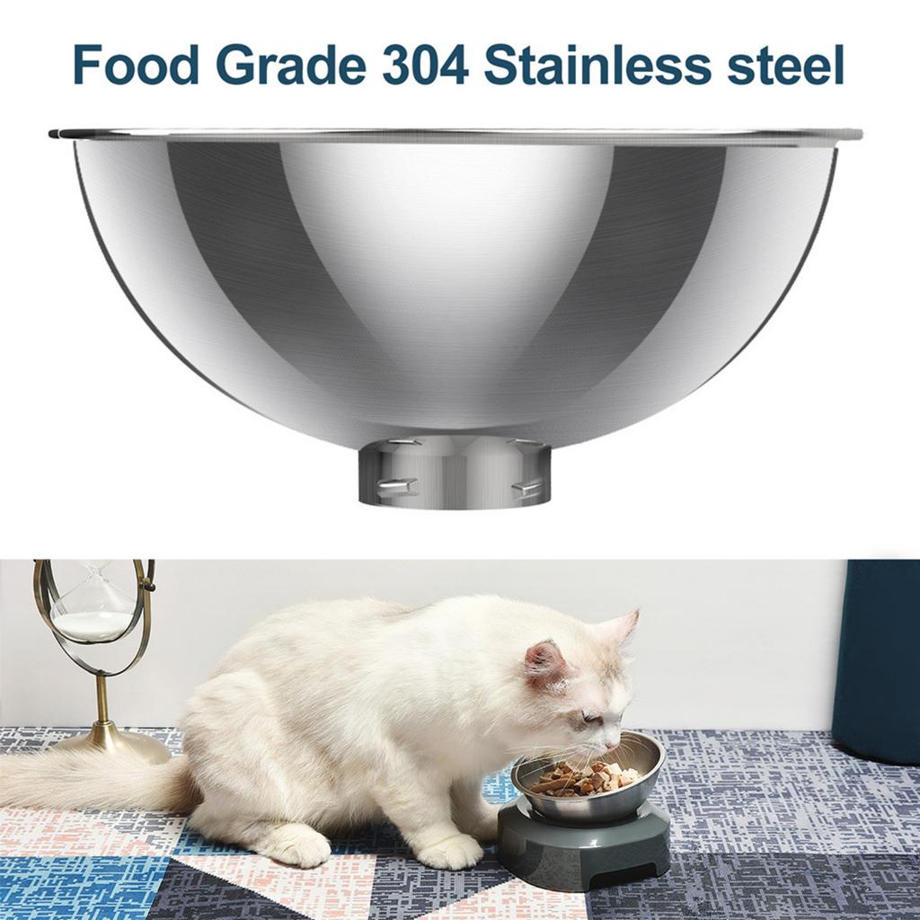 Adjustable Stainless Steel Cat Feeding Bowl Tilted Design Elevated Pet Food Dish Single Bowl Double Bowl Suitable for Cats and Small Pets