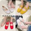 Designer Spring Women Mary Jane Shoes Square Toe Ladies Comfort Soft Sole Flats Women's Comfort Ballerinas Shoes