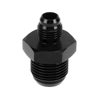 Ein ABSOPRO Reduzier-Schlauchanschluss-Adapter mit Bördelanschluss für Innengewinde AN6 AN10 Kraftstoffleitungsverbinder Aluminium Schwarz