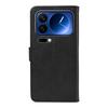 For Xiaomi 17 Pro Leather Wallet Case with Strap Solid Color Phone Stand Cover